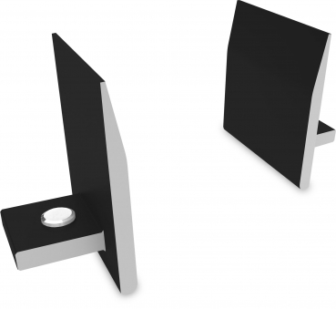 InsertionRail 2.0 EndStop Black, Endwinkel für InsertionRail 2.0 schwarz